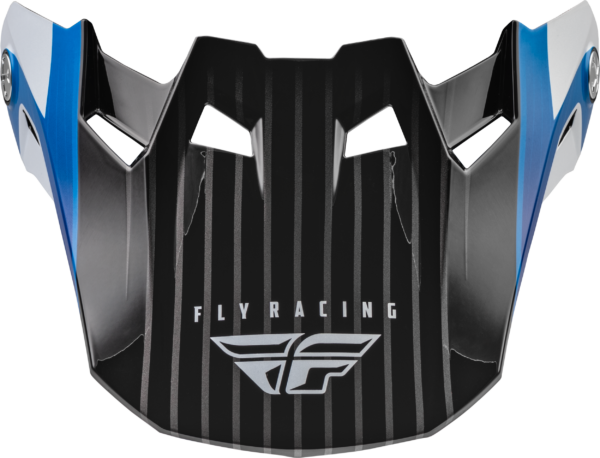 FLY RACING FORMULA CARBON PRIME VISOR BLUE/WHITE/BLUE CARBON MD/LG - 73-47104M