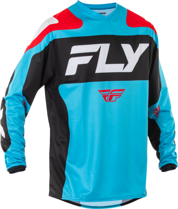 FLY RACING F-16 JERSEY CYAN/BLACK/WHITE MD - 378-924M