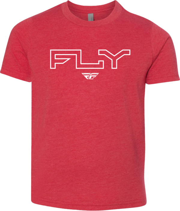 FLY RACING YOUTH FLY EDGE TEE RED YS - 354-0309YS