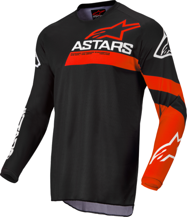 ALPINESTARS YOUTH RACER CHASER JERSEY BLACK/BRIGHT RED YX - 3772422-1303-XL