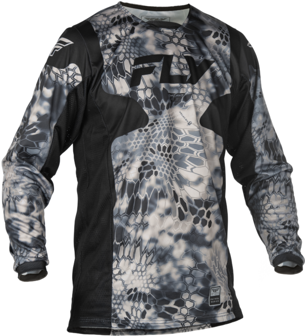 FLY RACING PATROL KRYPTEK JERSEY GREY/BLACK 3X - 378-6533X