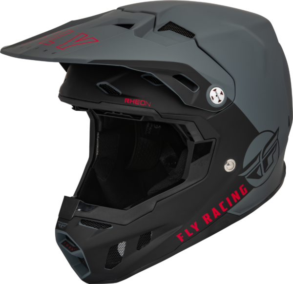 FLY RACING YOUTH FORMULA CC CENTRUM HELMET MATTE GREY/BLACK YL - 73-4321YL