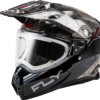 FLY RACING TREKKER CW CONCEAL HELMET ELEC SHLD BLACK/GREY/WHITE XS - 73-31360XS - Image 4