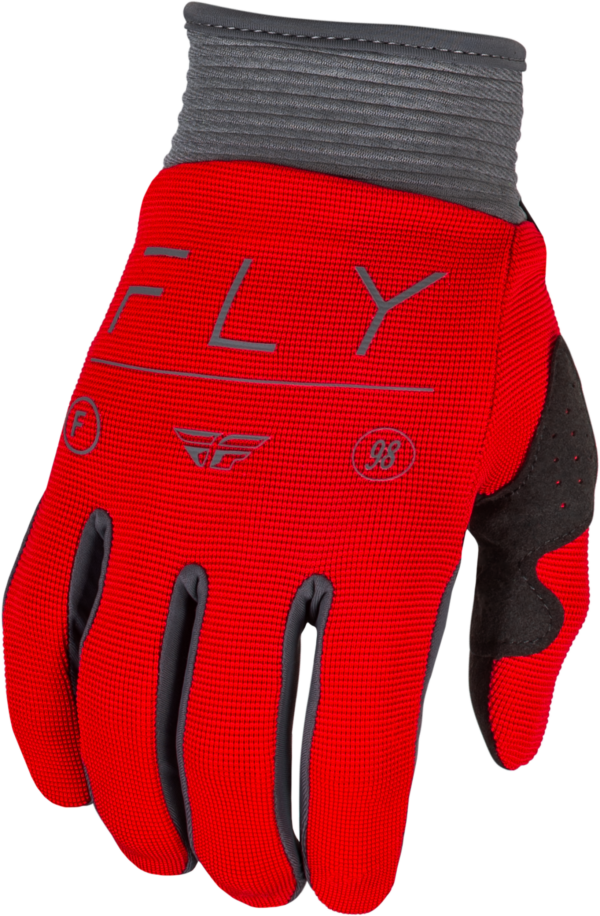 FLY RACING YOUTH F-16 GLOVES RED/CHARCOAL/WHITE YL - 377-913YL