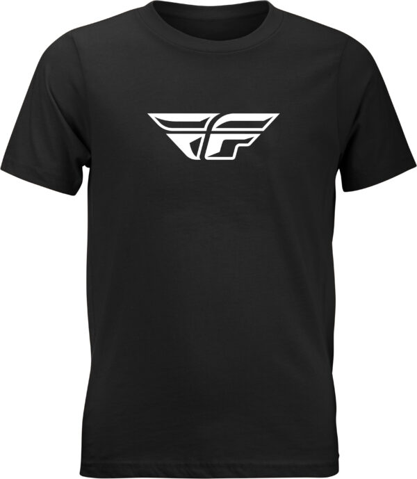 FLY RACING YOUTH FLY F-WING TEE BLACK YS - 352-0667YS