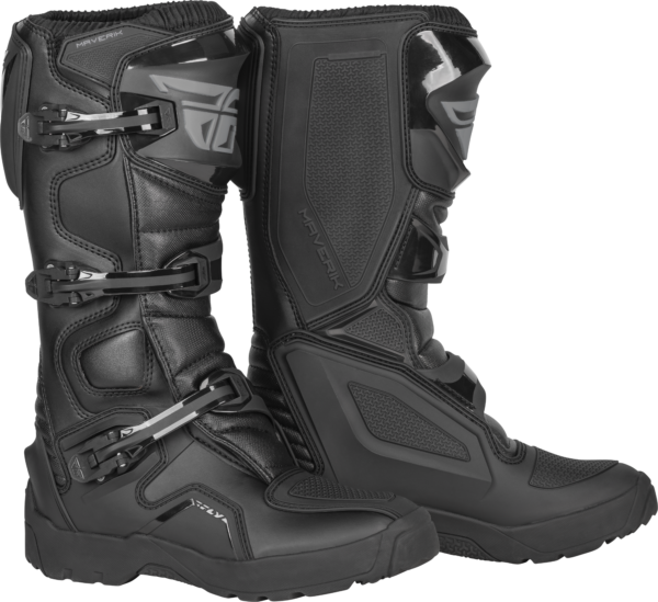 FLY RACING MAVERIK ENDURO BOOTS BLACK SZ 10 - 364-69810