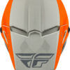 FLY RACING KINETIC STRAIGHT EDGE HELMET MATTE ORANGE/GREY LG - 73-8638L - Image 5