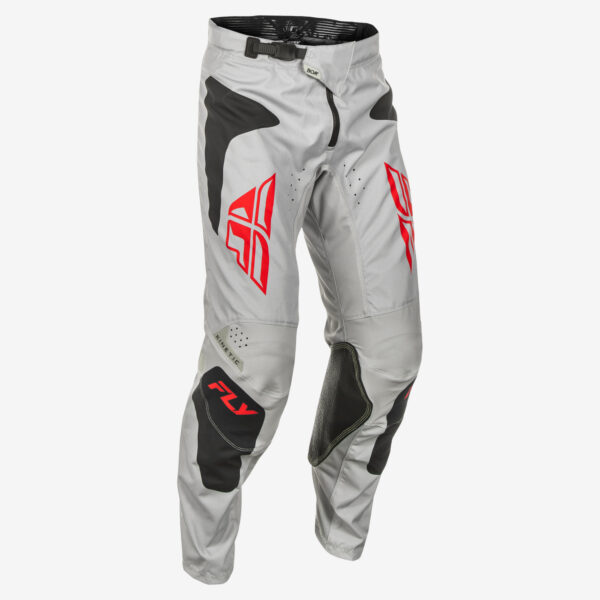 FLY RACING KINETIC SYM PANTS CA/NY LIGHT GREY/RED/BLACK SZ 34 - C378-43034