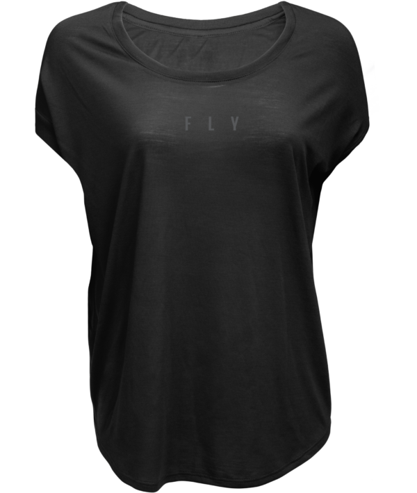 FLY RACING WOMEN'S FLY BREEZY TEE BLACK XL - 356-0040X