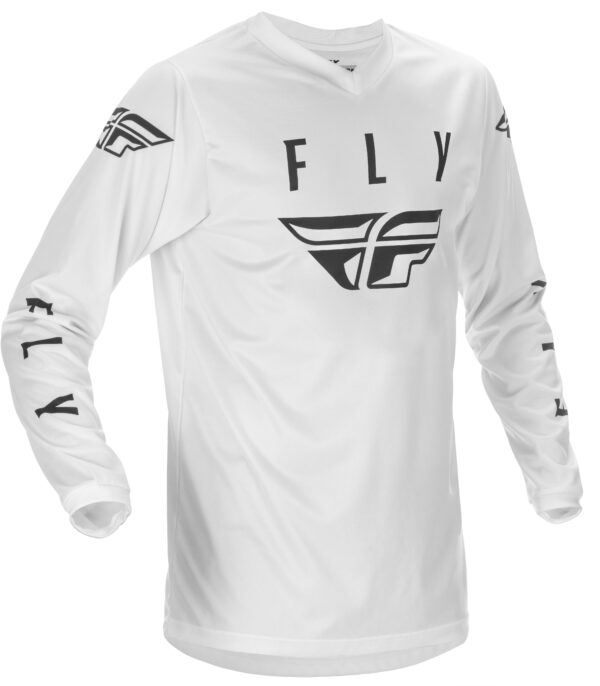 FLY RACING YOUTH FLY UNIVERSAL JERSEY WHITE/BLACK YX - 374-995YX