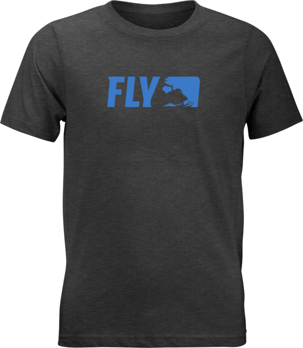 FLY RACING FLY YOUTH PRIMARY TEE CHARCOAL YL - 352-0526YL