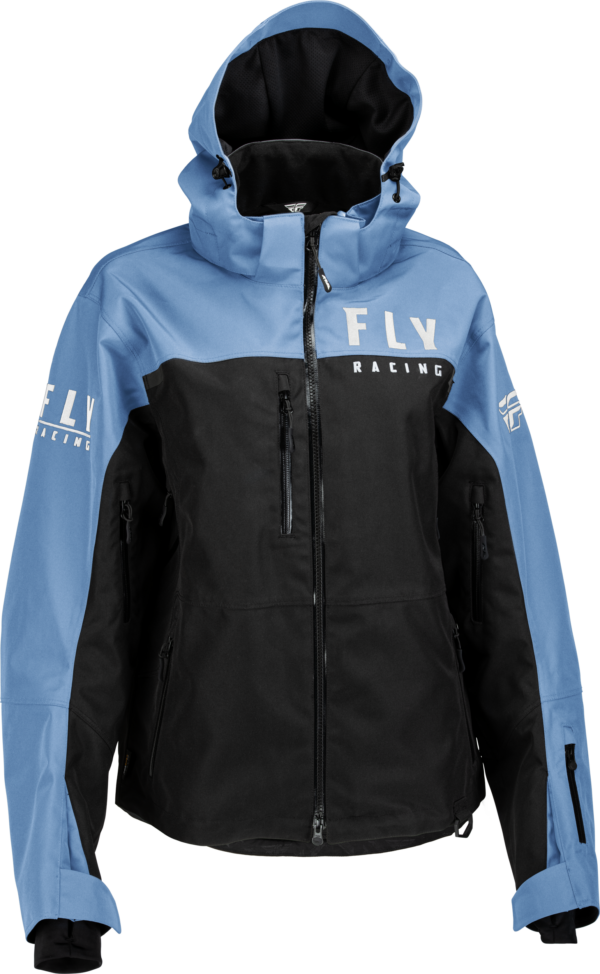 FLY RACING WOMEN'S CARBON JACKET BLACK/BLUE XS - 470-4501XS