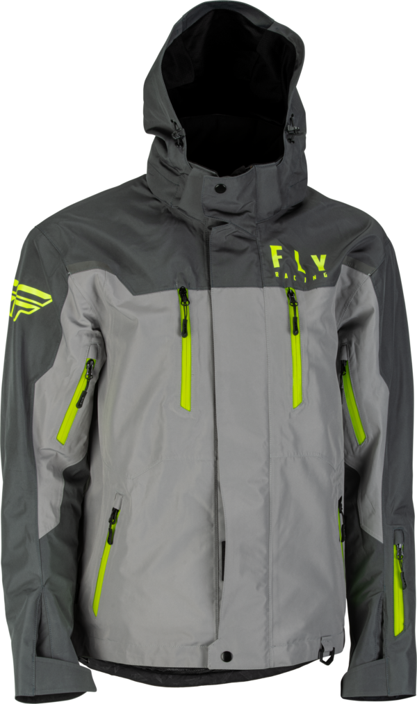 FLY RACING INCLINE JACKET BLACK/GREY/HI-VIS MD - 470-4105M