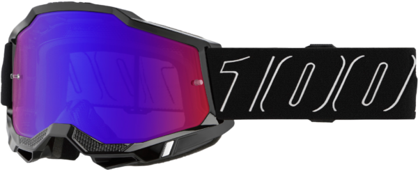 100-PERCENT ACCURI 2 GOGGLE BLACKLINE MIRROR RED/BLUE LENS - 50014-00047