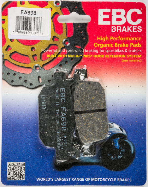 EBC BRAKE PADS FA698 ORGANIC - FA698