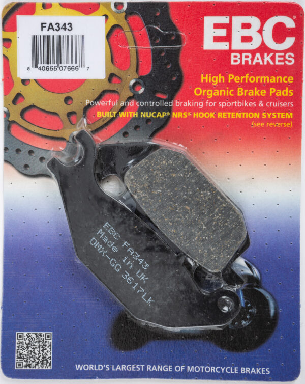 EBC BRAKE PADS ORGANIC - FA343