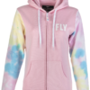 FLY RACING WOMEN'S FLY TIE-DYE ZIP UP HOODIE PINK/YELLOW/BLUE MD - 358-0071M - Image 3