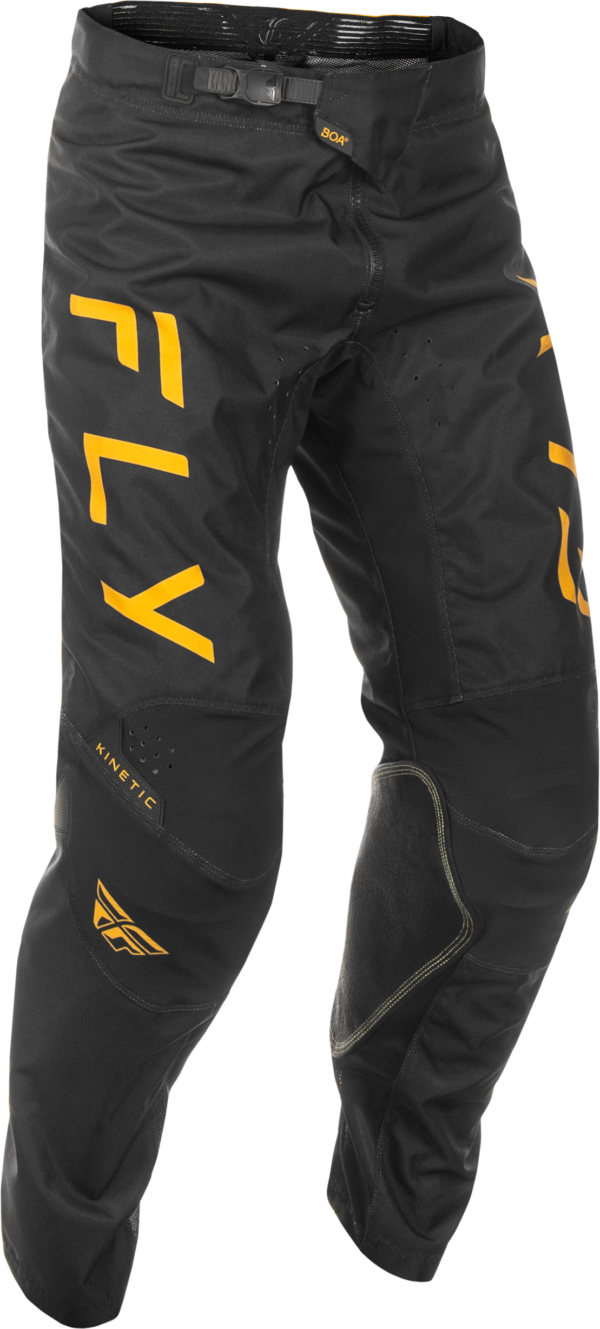 FLY RACING KINETIC CENTER PANTS BLACK/GOLD SZ 40 - 378-53040