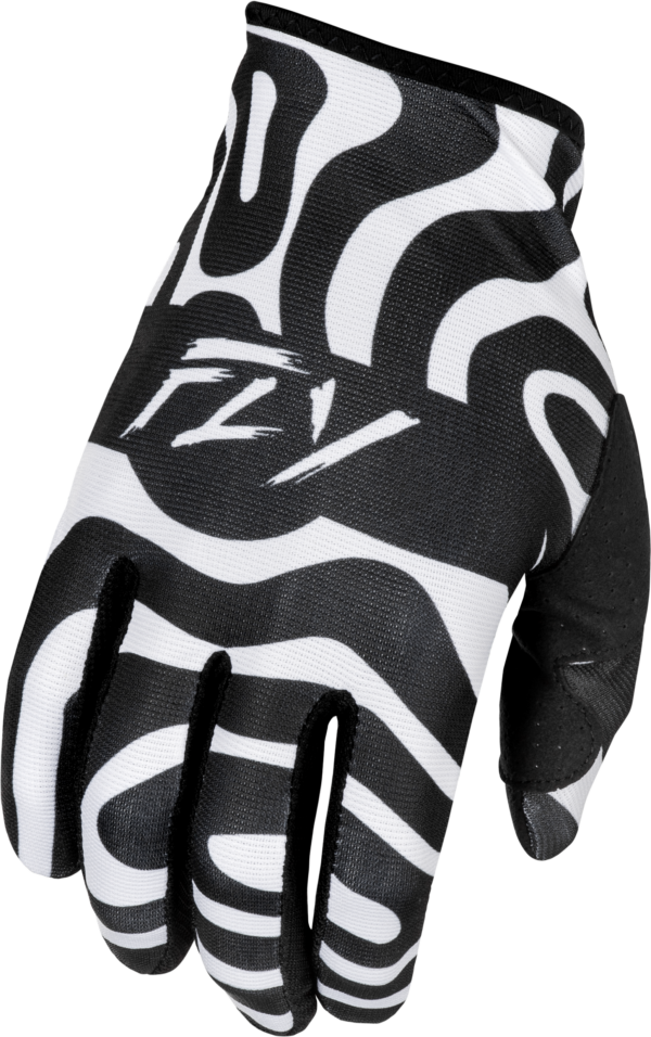 FLY RACING YOUTH LITE ABYSS GLOVES WHITE/BLACK YS - 378-741YS