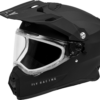 FLY RACING TREKKER CW SOLID HELMET DUAL SHLD MATTE BLACK XS - 73-31364XS - Image 2