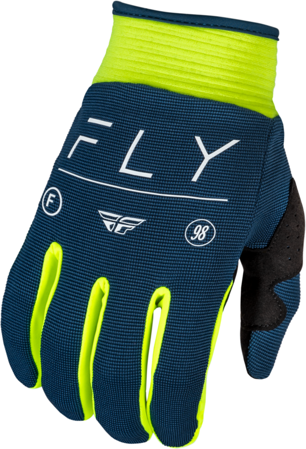 FLY RACING YOUTH F-16 GLOVES NAVY/HI-VIS/WHITE YL - 377-912YL