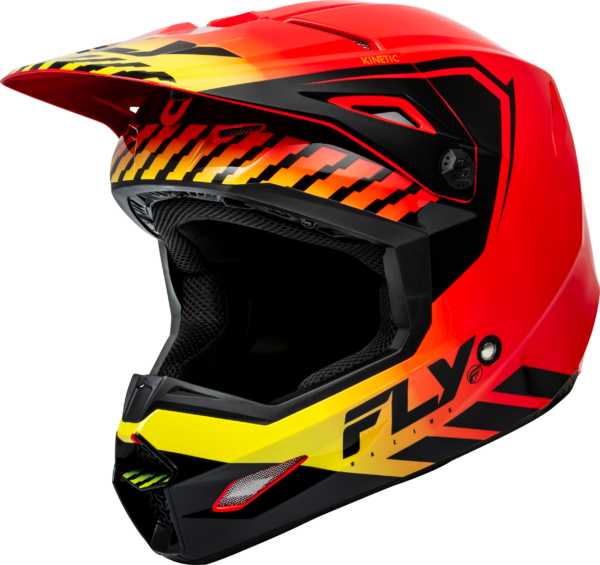 FLY RACING KINETIC MENACE HELMET RED/BLACK/YELLOW XL - F73-8658X