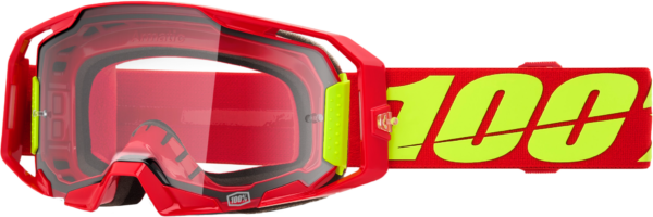 100-PERCENT ARMATIC GOGGLE RED CLEAR LENS - 50059-00005