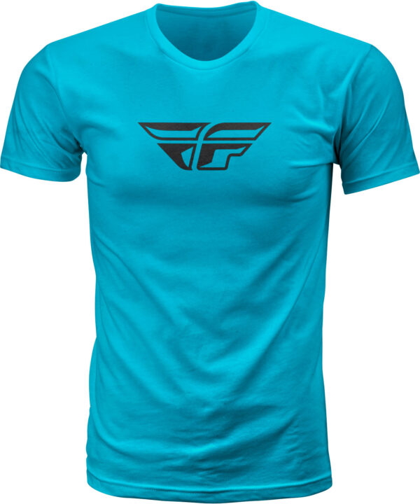 FLY RACING FLY F-WING TEE TURQUOISE 2X - 352-06182X