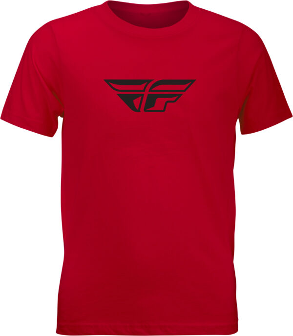 FLY RACING YOUTH FLY F-WING TEE RED YS - 352-0668YS