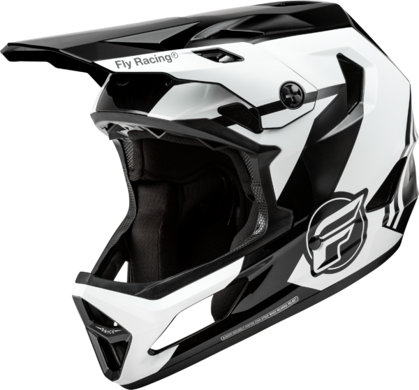 FLY RACING RAYCE BICYCLE HELMET BLACK/WHITE/GREY XS - 73-3609XS