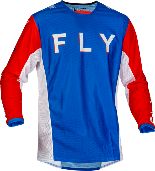 FLY RACING KINETIC MESH S.E. KORE JERSEY RED/WHITE/BLUE SM - 377-317S