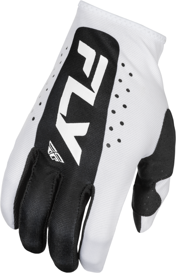 FLY RACING YOUTH LITE GLOVES WHITE/BLACK YS - 378-713YS