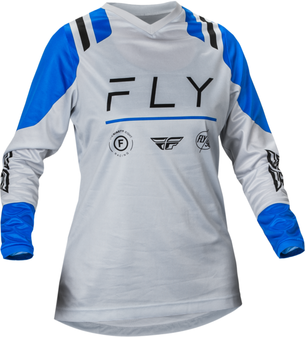 FLY RACING WOMEN'S F-16 JERSEY ARCTIC GREY/BLUE MD - 377-820M