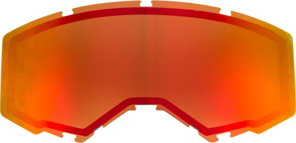 FLY RACING DUAL LENS W/O VENTS ADULT RED MIRROR/BROWN - FLB-017