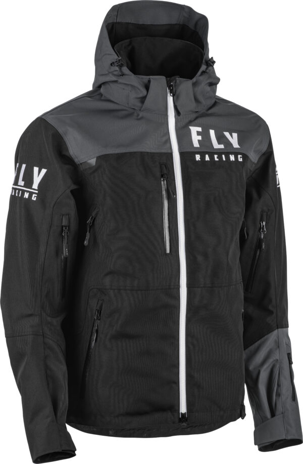 FLY RACING CARBON JACKET BLACK/GREY LG - 470-4130L