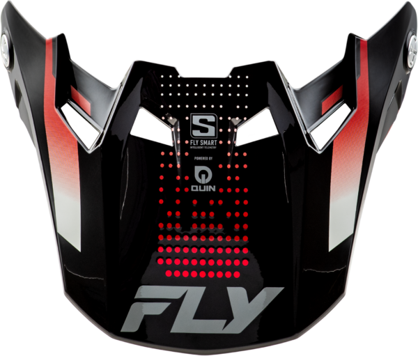 FLY RACING FORMULA S CARBN PROTOCOL VISOR BLACK CARBON/RED MD/LG - 73-4473