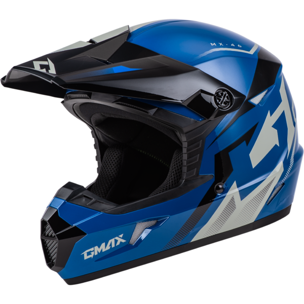GMAX MX-46 COMPOUND HELMET BLUE/BLACK/GREY YM - D3464431