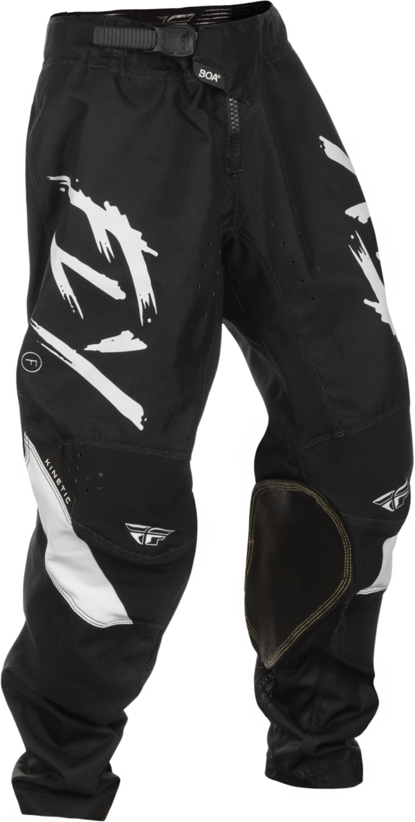 FLY RACING KINETIC STOKE PANT CA/NY BLACK/WHITE SZ 26 - C378-53526