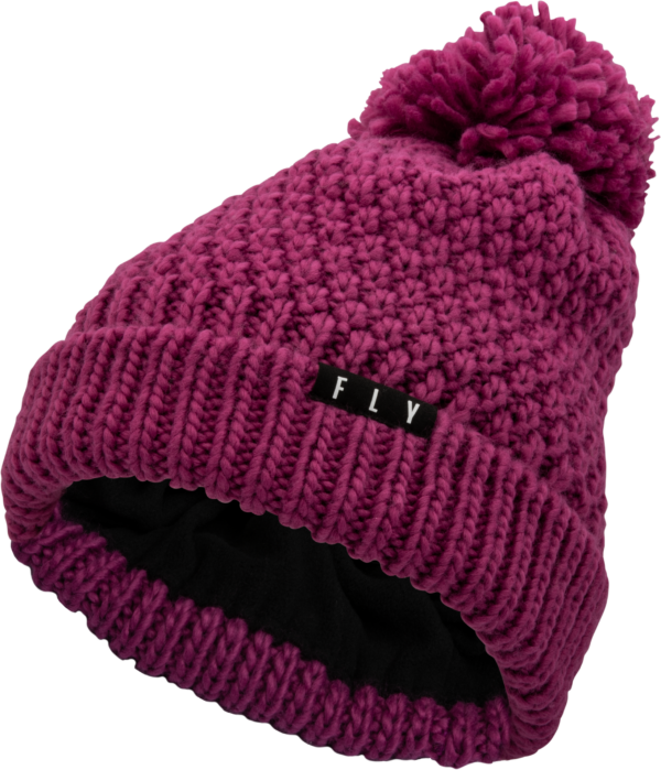 FLY RACING WOMEN'S FLY ANNA POM BEANIE BURGUNDY - 351-0005