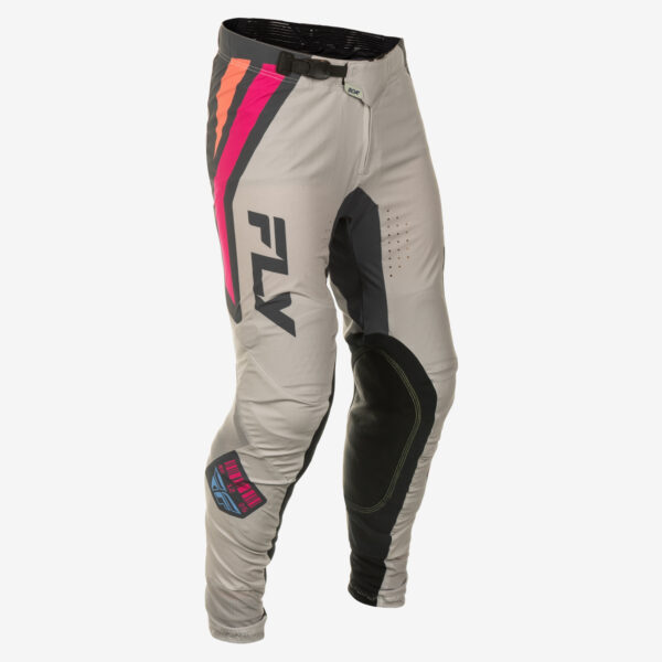 FLY RACING YOUTH LITE VICE PANT CA/NY LIGHT GREY/PINK/CORAL SZ 26 - C378-73426