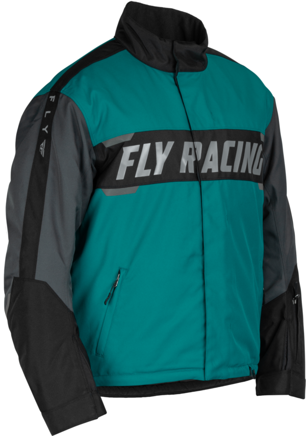 FLY RACING OUTPOST JACKET BLACK/TEAL/ORANGE XL - 470-5501X