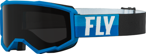 FLY RACING ZONE W/C GOGGLE BLUE/BLACK W/DARK SMOKE HYDROPHOC LENS - 37-51673