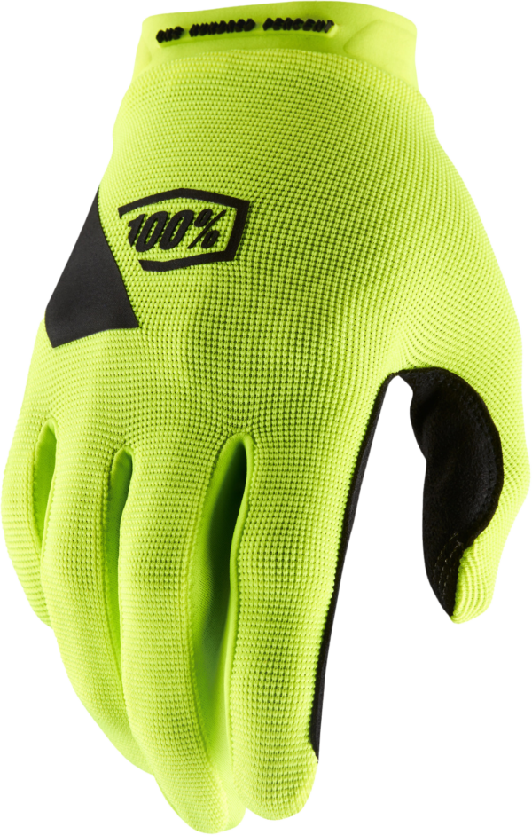 100-PERCENT RIDECAMP WOMEN'S GLOVES FLUO YELLOW/BLACK SM - 10013-00006