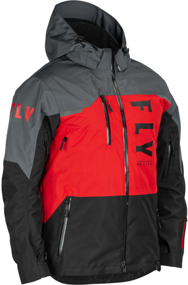 FLY RACING CARBON JACKET BLACK/GREY/RED MD - 470-5201M