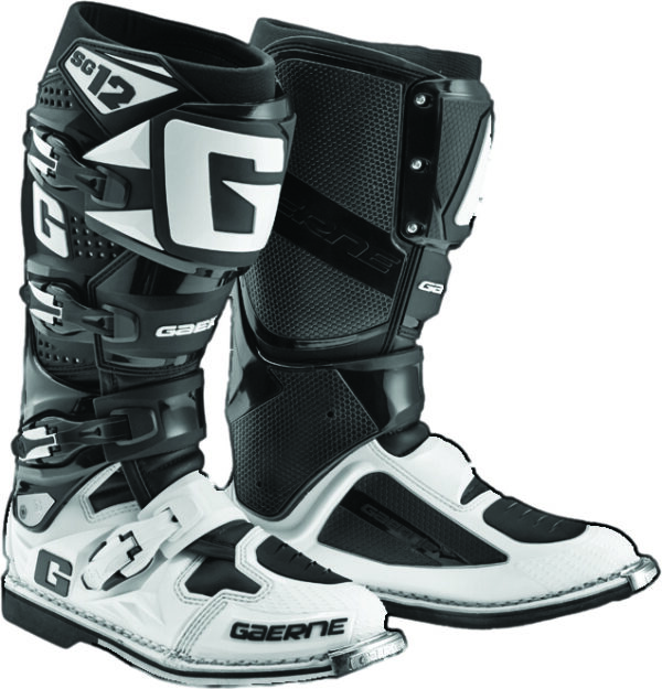GAERNE SG-12 BOOTS BLACK/WHITE SZ 13 - 2174-014-013