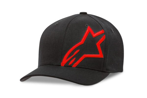 ALPINESTARS CORP SHIFT 2 CURVED BRIM HAT BLACK/RED LG/XL - 1032-81008-1030-L/XL