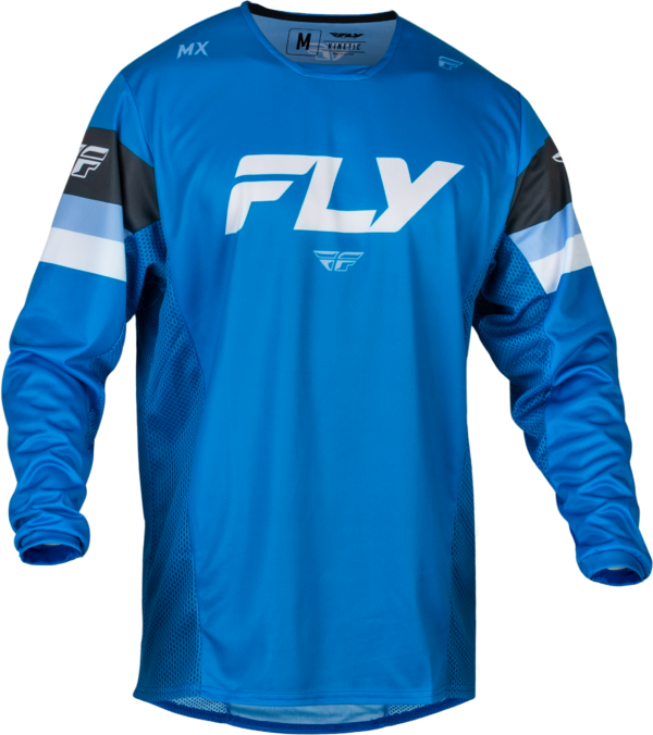 FLY RACING YOUTH KINETIC PRIX JERSEY BRIGHT BLUE/CHARCOAL/WHITE YXL - 377-420YXL