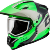 GMAX GM-11S RONIN SNOW HELMET GREEN/GREY LG - A21151166 - Image 2