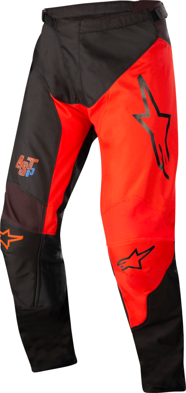 ALPINESTARS RACER SUPERMATIC PANTS BLACK/BRIGHT RED SZ 34 - 3721522-1303-34