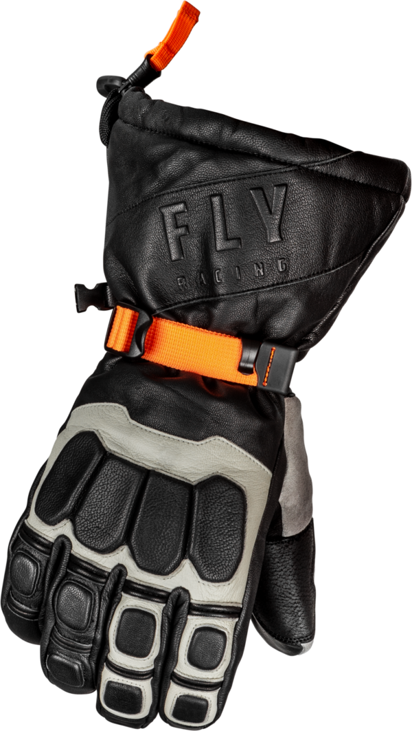 FLY RACING GLACIER GLOVES BLACK/GREY/ORANGE XS - 363-3942XS